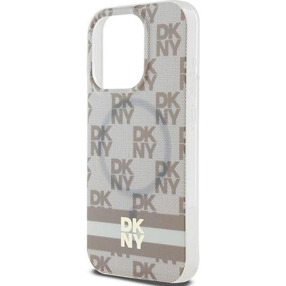 Thumbnail - DKNY DKHMP14LHCPTSE iPhone 14 Pro 6.1" beżowy/beige hardcase IML Checkered Mono Pattern & Printed St (Apple iPhone 14 Pr...