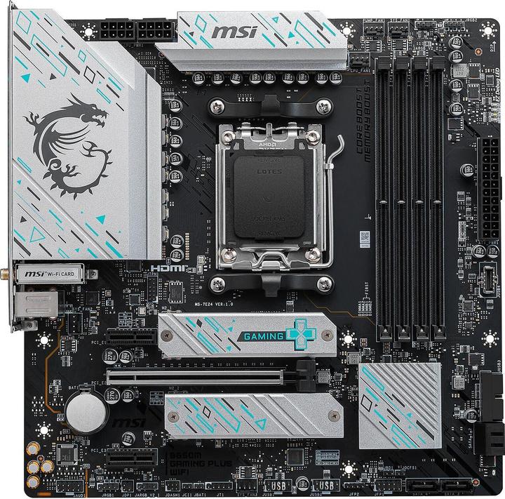 Image du produit MSI AM5 B650M GAMING PLUS WIFI M-ATX (AM5, AMD B650, mATX)