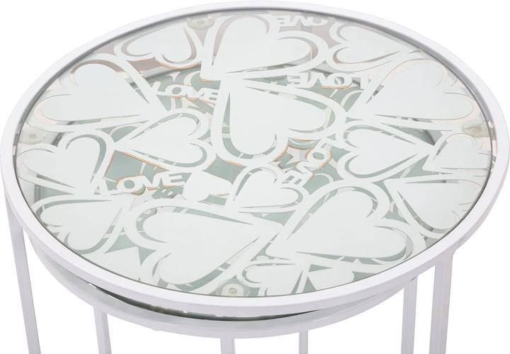 Produktbild Mauro Ferretti Beistelltische Love Hearts (2er-Set) (38.43 x 43.38 x 55.60 cm)