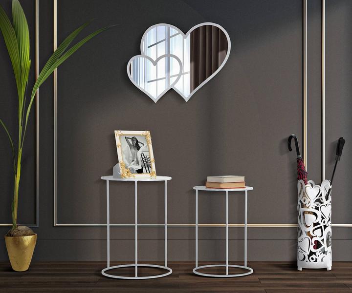 Produktbild Mauro Ferretti Beistelltische Love Hearts (2er-Set) (38.43 x 43.38 x 55.60 cm)