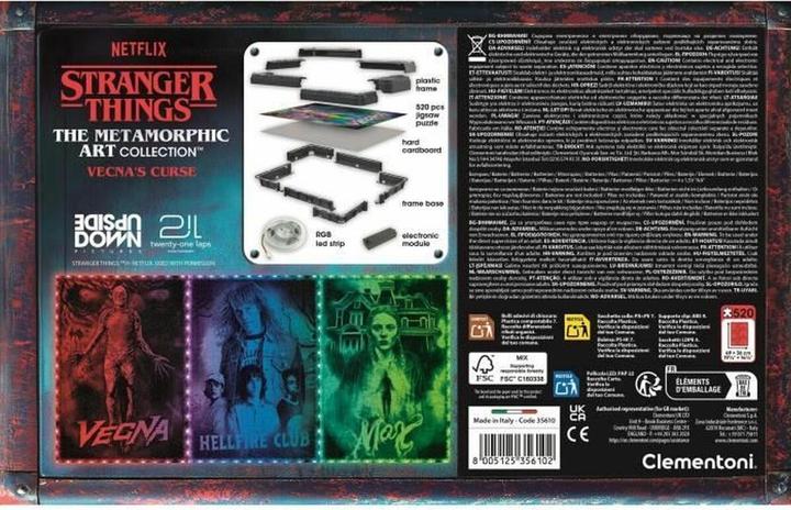 Actual product image Clementoni Stranger Things Metamorphic Vecna Curse (520 pieces)