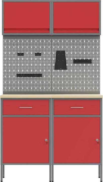Produktbild vidaXL Werkstattschrank (55 cm, 200 cm)