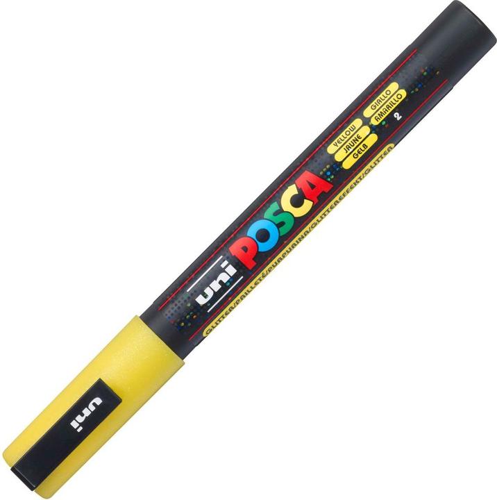 Image du produit Posca Marqueur fin PC-3M (Jaune pailleté, 1.30 mm, 1 x)