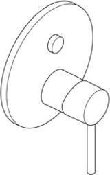 Productafbeelding Kludi Inbouw douchekop BOZZ Push fijn installatieset w FE chroom