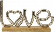 IKO Schriftzug "Love" auf Holzsockel h=12cm b=20cm (12 x 20 cm)