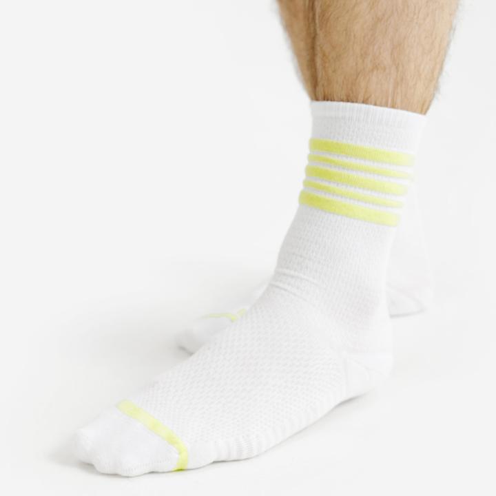 Produktbild Decathlon Socken Mid 2er-Pack - gelb/weiss (39, 42)