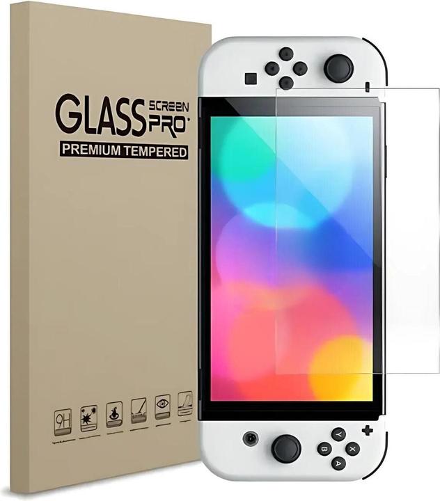Actual product image Hermex Alternative screen protector for Nintendo Switch OLED 7"
