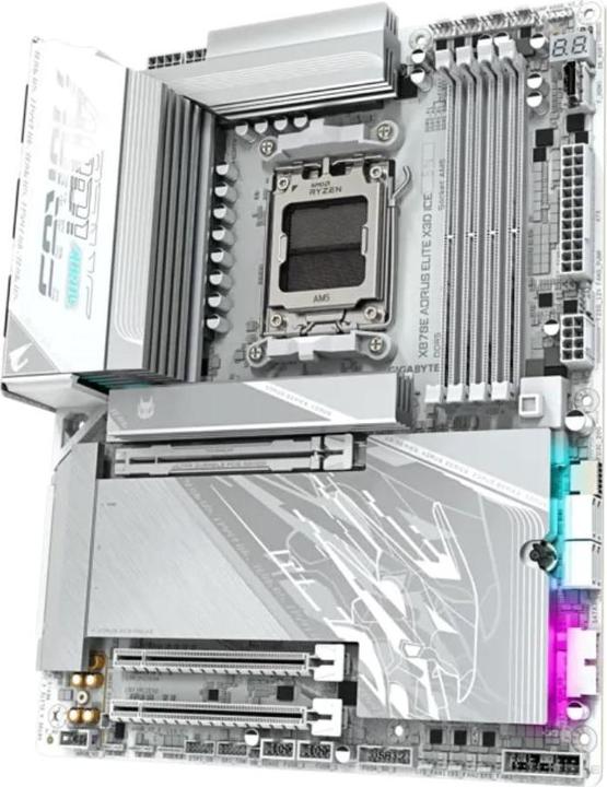 Actual product image Gigabyte X870E AORUS PRO X3D ICE (AM5, AMD X870E, ATX)