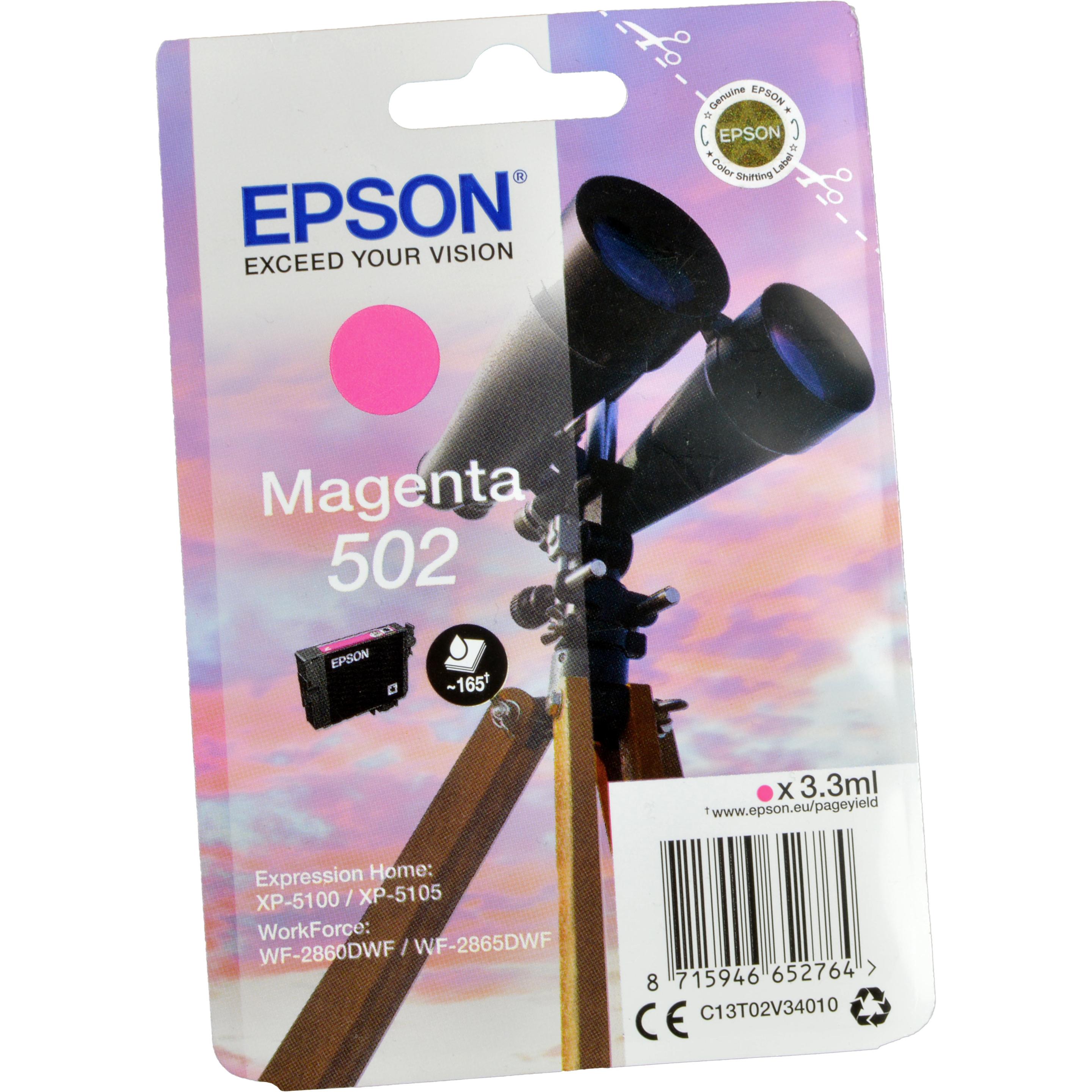 Thumbnail - Epson, Druckerpatrone, Ink/502 Binocular MG SEC (M)