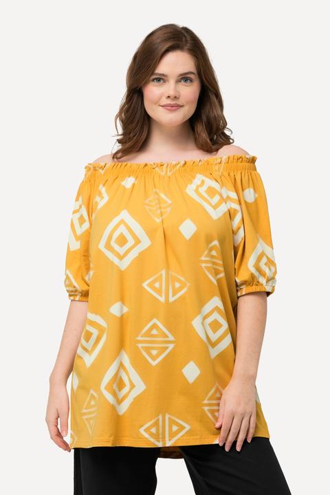 Produktbild Ulla Popken T-Shirt, Carmen-Ausschnitt, Halbarm (50, 52)