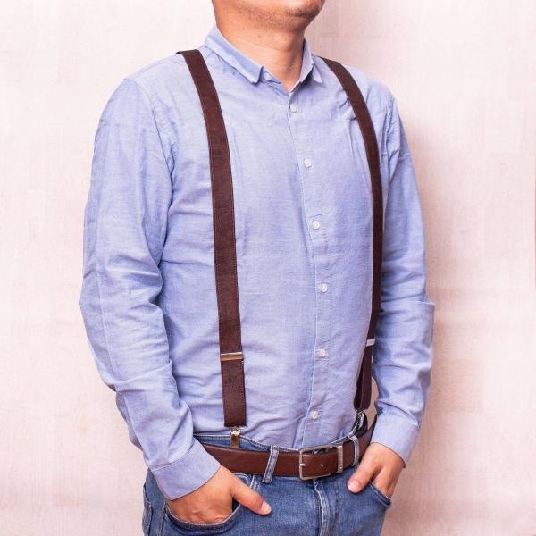 Produktbild MB Cork Braune verstellbare Korkriemen Hosenträger