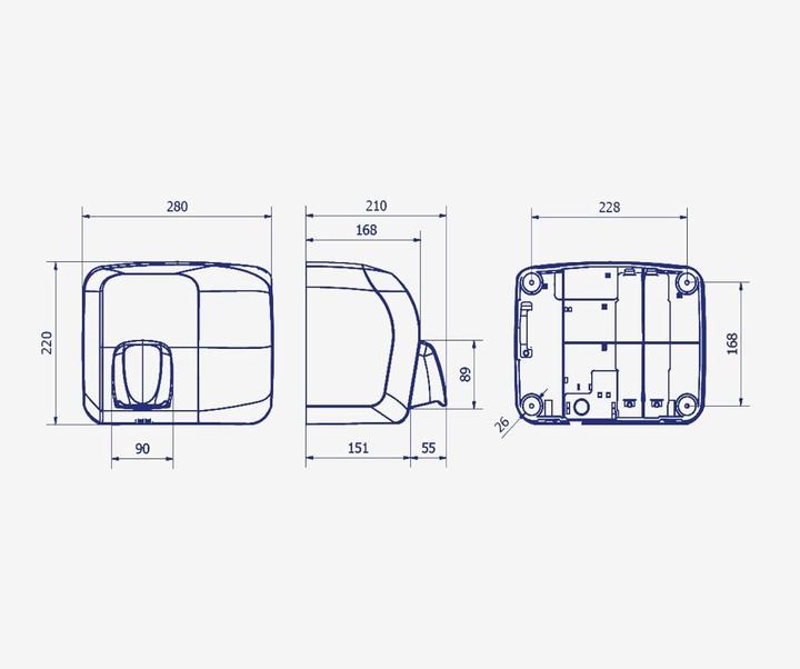 Actual product image Jofel Toilet Paper Holder Large Rolls