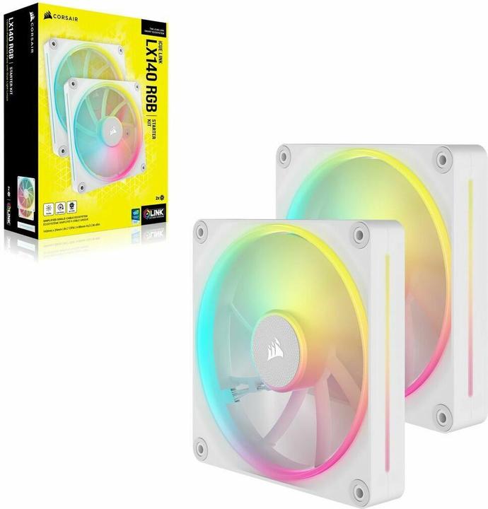 Actual product image Corsair iCUE LINK LX140 RGB (140 mm, 2 x)