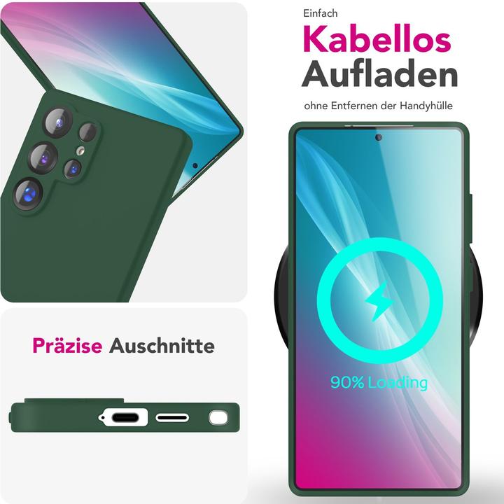 Produktbild Nalia Phoenix - Abwischbare Flüssigsilikon Hülle - Easy Clean Liquid Silicone Cover (Samsung Galaxy S25 Ultra)