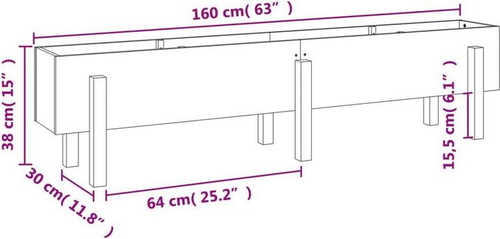 Image du produit vidaXL Hochbeet