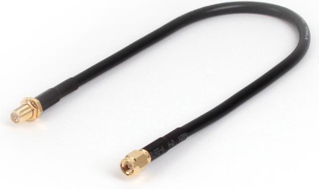 Actual product image Varia HDF200 Low-Loss Cable, 0.3 m, RP-SMA Female Bulkhead to SMA Male (Antenna cable)