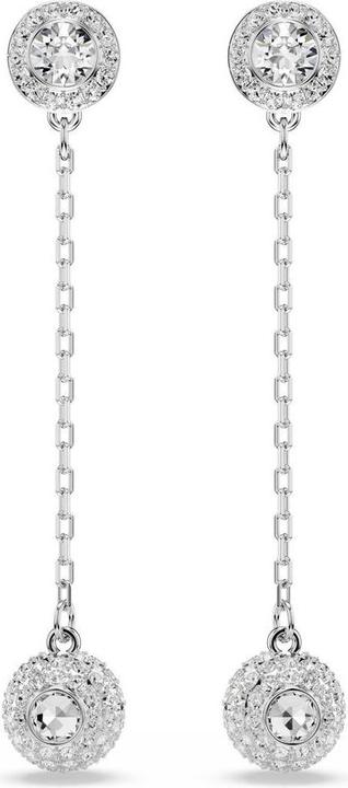 Produktbild Swarovski Una Angelic Drop Ohrhänger Rundschliff Weiss Rhodiniert (Swarovski Metall)