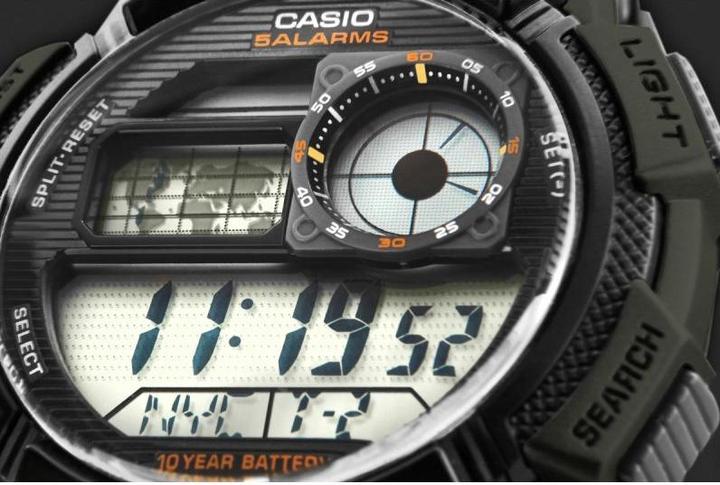 Image du produit Casio Mod. WORLD TIME ILLUMINATOR - 5 Alarms, 10 Year battery (Montre numérique, 44 mm)