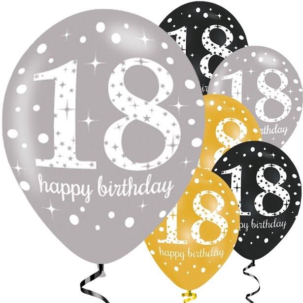 Produktbild Amscan Ballons 18 Jahre "Alles Gute zum Geburtstag" (1 x)