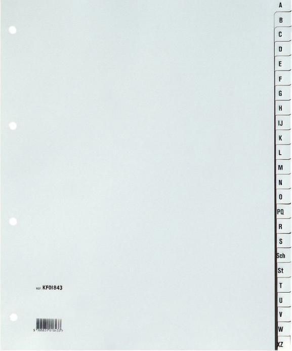 Produktbild Q-Connect Register Vollformat überbreit
