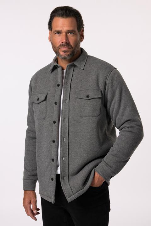 Immagine prodotto JP1880 Overshirt in felpa con fodera di pelliccia sintetica, fino alla tg. 7XL (5XL)