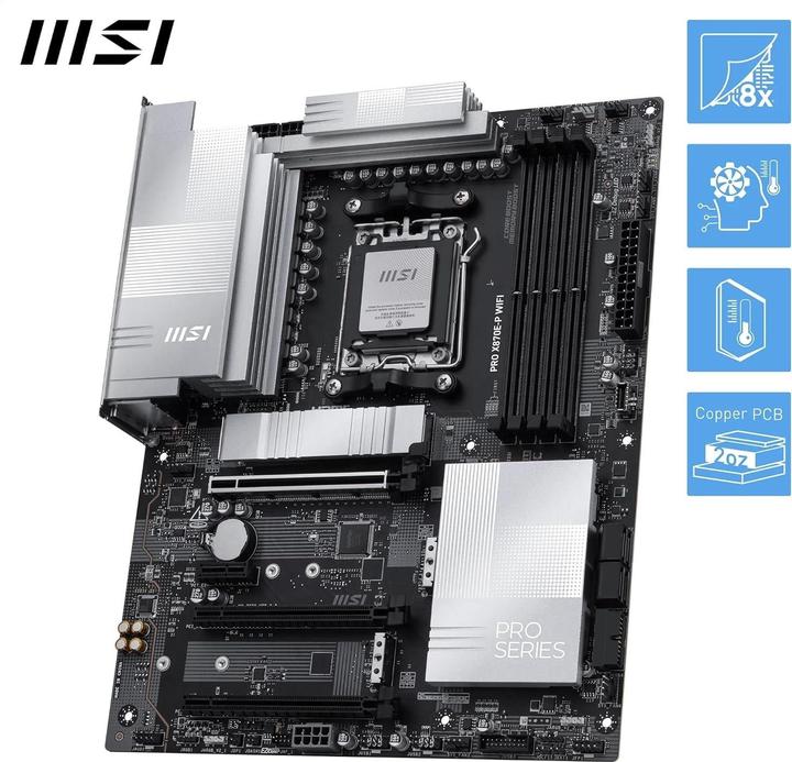 Image du produit MSI PRO X870E-P WIFI (AM5, AMD X870E, ATX)