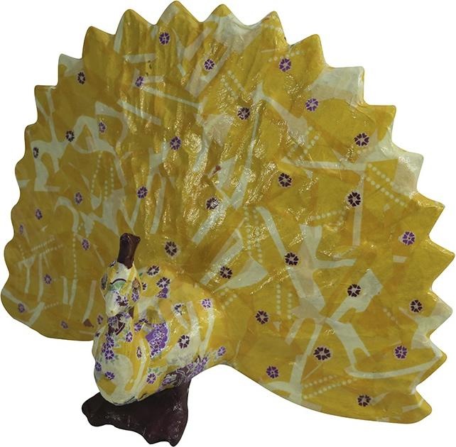 Produktbild Décopatch Papp-Figuren 12.5 x 24 x 19 cm Pfau