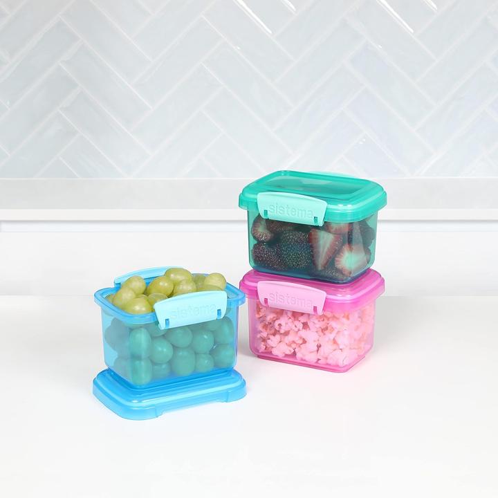 Actual product image Sistema Pack 400ml x 3 Lunch Coloured