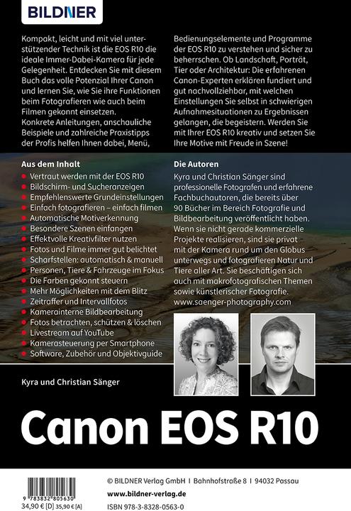 Produktbild Canon EOS R10 (Deutsch, Dr. Christian Sänger, Dr. Kyra Sänger, Kyra Sänger, Christian Sänger, 2022)