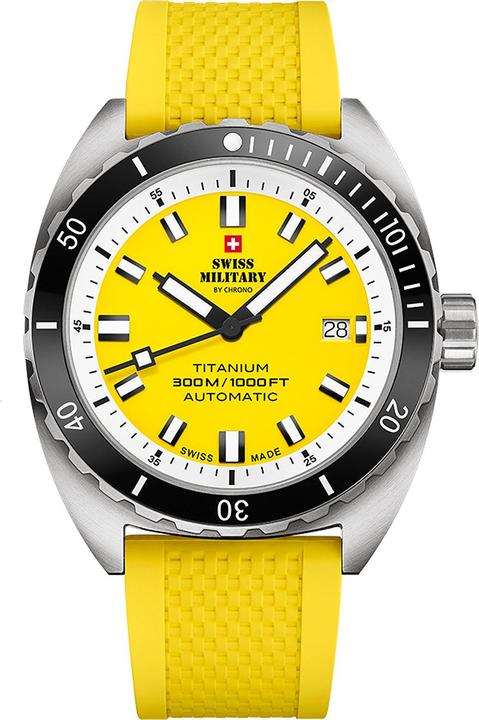 Produktbild Swiss Military SMA34100.11 Diver Titanium Automatik 42mm 30ATM (Taucheruhr, 42 mm)