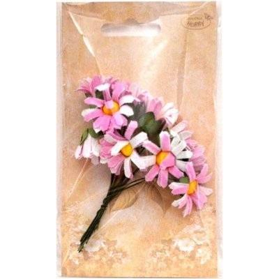 Creality Stoff-Gänseblümchen, hellrosa und weiss, 2 cm, 12 Stück, Accessori per stampante 3D