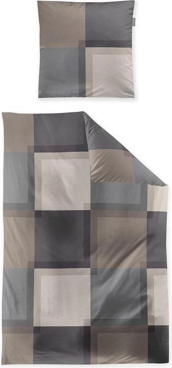 Produktbild Irisette Mako-Satin Bettwäsche Wave 8672 natur (Bettwäsche Set, 155x220 cm + 80x80 cm)