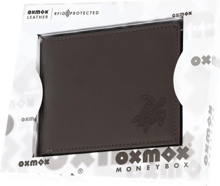Produktbild Oxmox Leather RFID Protect Querscheinbörse