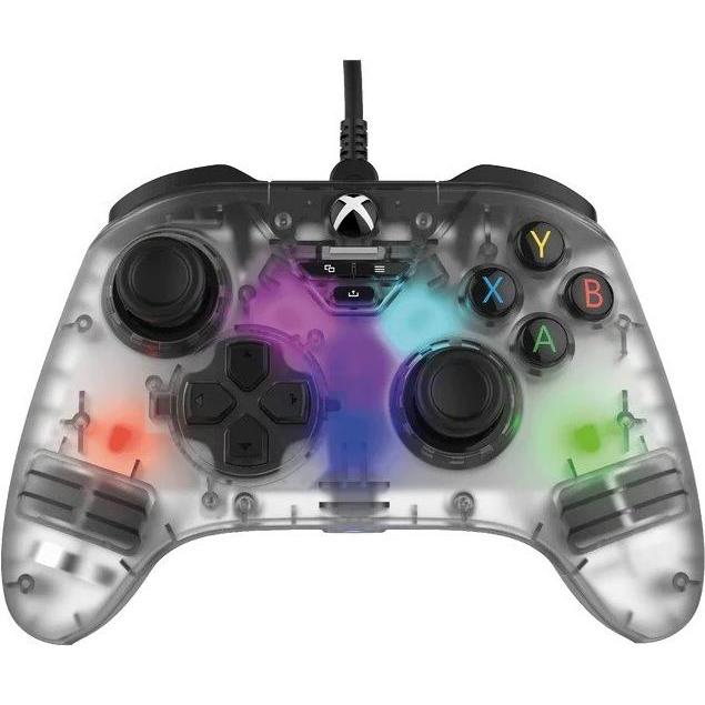 Snakebyte Controller XB GamePad RGB X trasparente con effetto riverbero e 1 mese di Gamepass (PC, Xbox Serie S, Xbox Series X, Xbox One S), Controller
