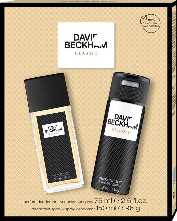 David Beckham Classic - deodorant s rozprašovaèem 75ml + deodorant ve spreji 150ml