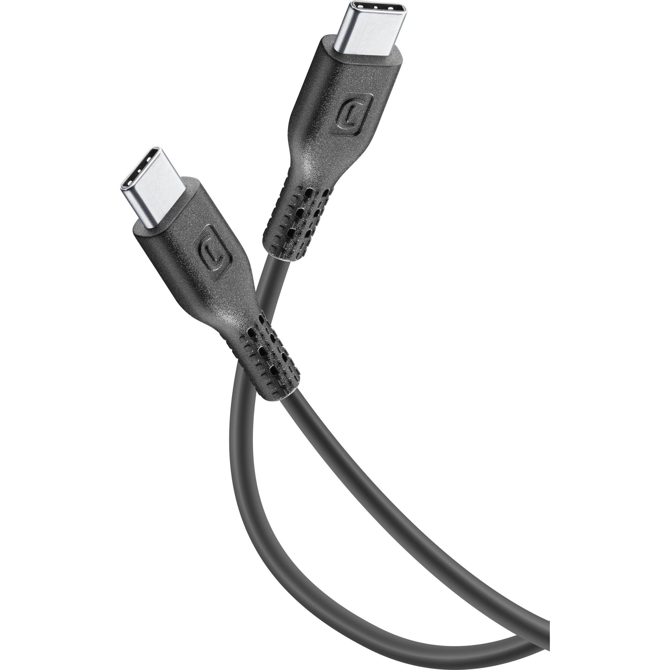 Cellularline USB cable 5A - USB-C to USB-C (1.20 m, USB 3.2 Gen 1), USB Kabel
