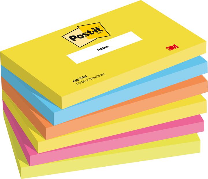 Produktbild Post-it Haftnotzien Energetic (127 x 76 mm)