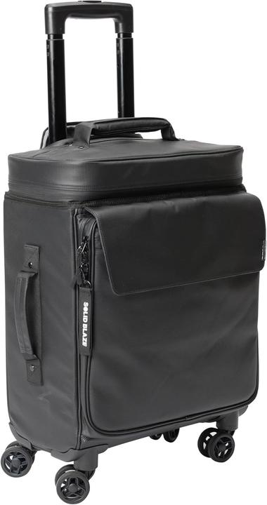 Actual product image Magma Solid Blaze Cabin Trolley with Recycled Fabric, 360-Degree Wheels, and Magnetic Flap