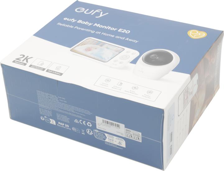 Actual product image eufy Baby E20 Babyfoon â€“ Baby Monitor â€“ 2K HD Resolutie â€“ App- en Offlinebesturing â€“ (Video & Audio, 304.80 m)