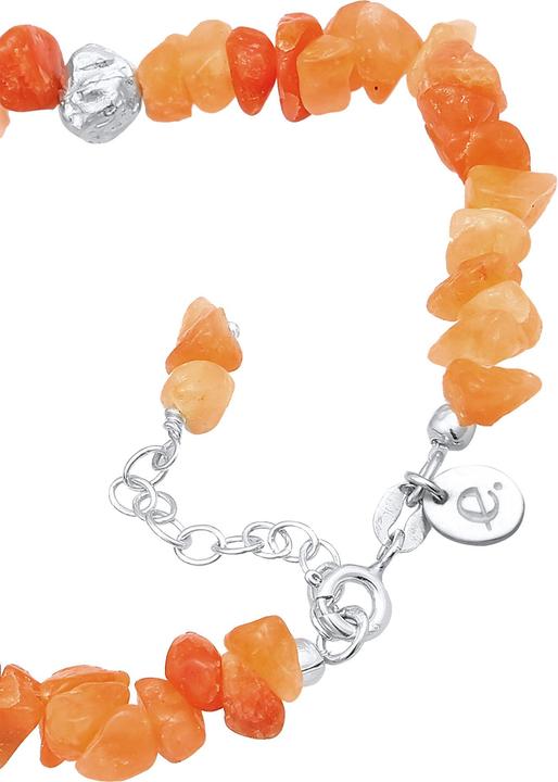 Immagine prodotto Elli Bracciale con pietre preziose (16 cm, Plastico, Avventurina, Argento 925)
