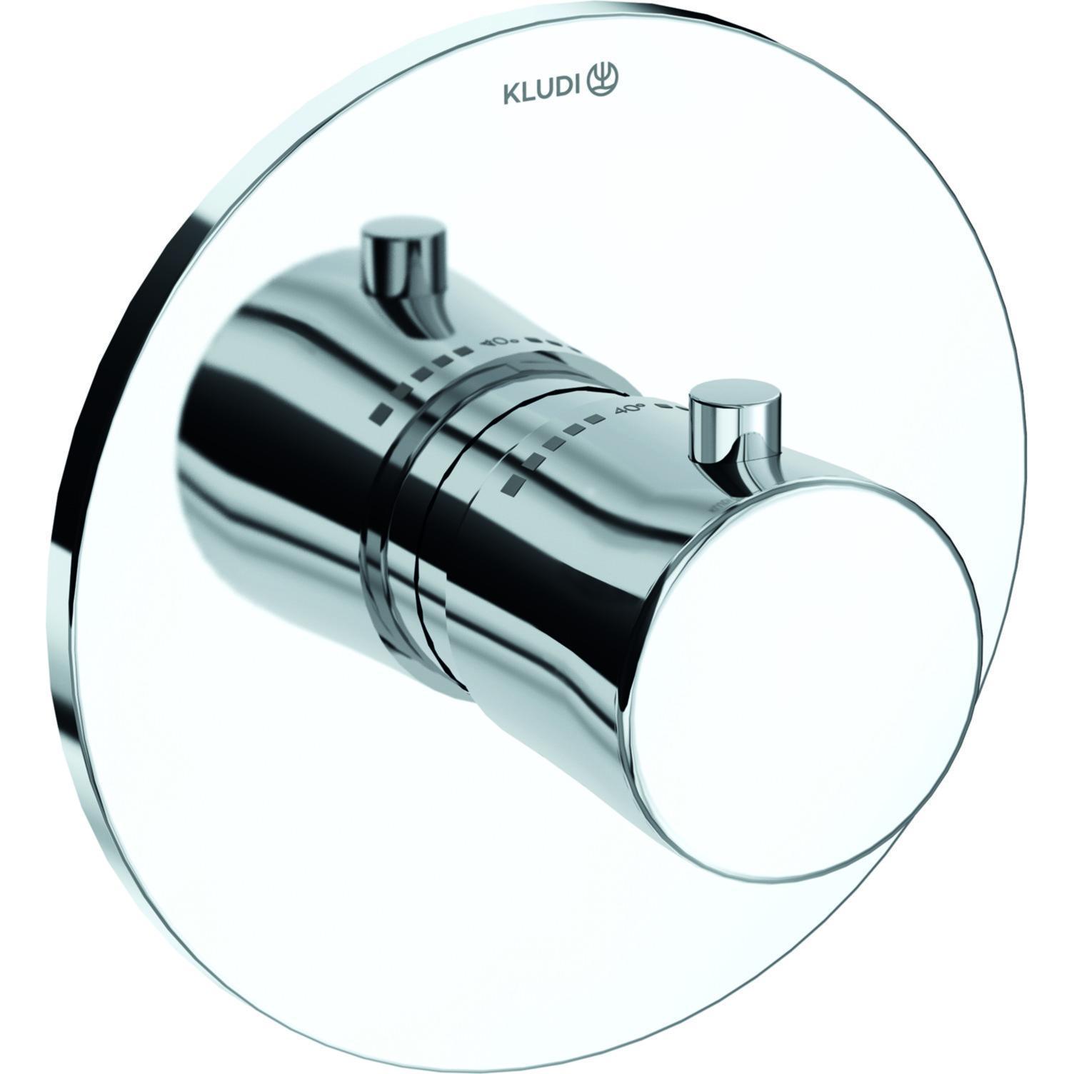 Kludi, Rubinetteria per bagno, BALANCE Mitigeur thermostatique encastré, blocage de l'eau chaude à 38°C, chrome, 527390575