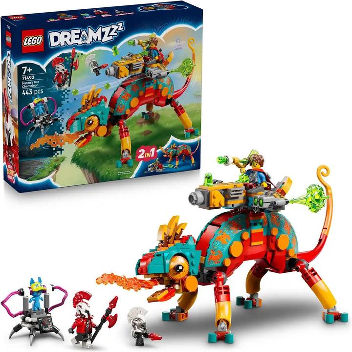 Produktbild LEGO 71492 ® DREAMZZZ Mateos Feuer-Chamäleon (71492, LEGO Dreamzzz)