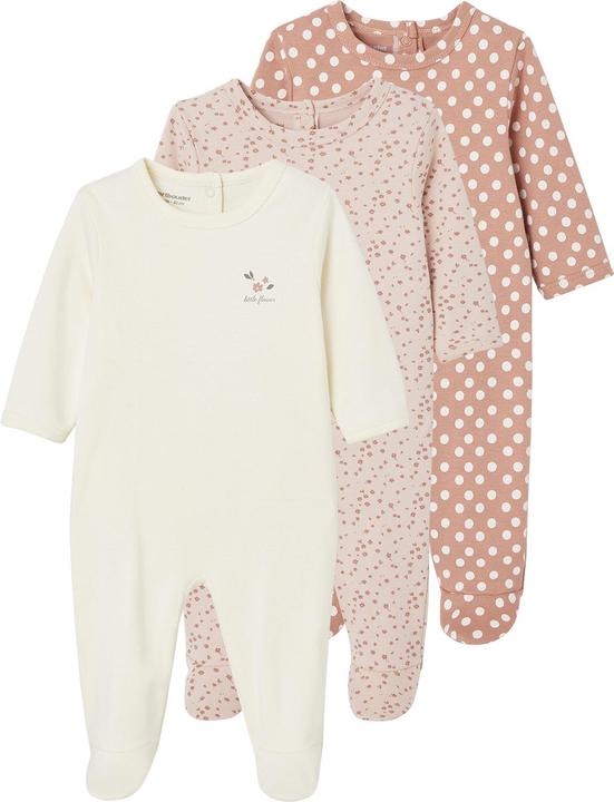 Produktbild Vertbaudet 3er-Pack Baby Strampler BASIC, Interlock-Jersey (98)