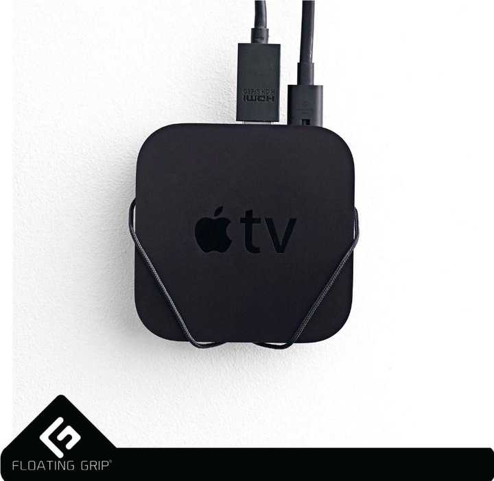 Actual product image Floating Grip Apple TV Gen. 4 Wall Mount Black