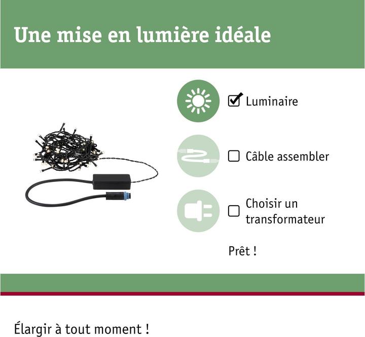 Actual product image Paulmann Outdoor Plug & Shine Lichterkette Yuna (7 m)