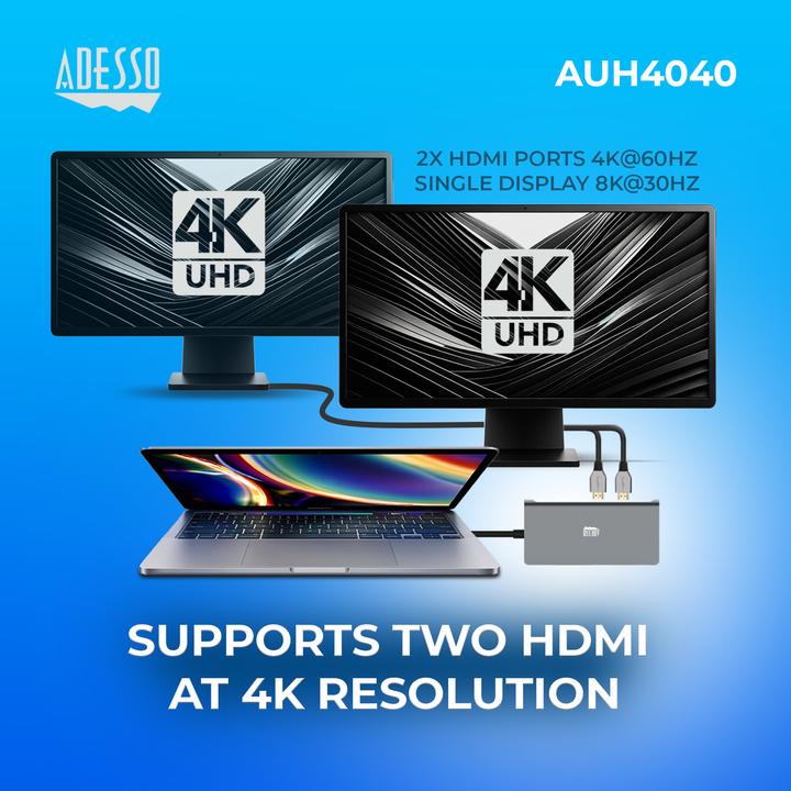 Immagine prodotto Adesso Docking Multipla USB-C 9 In 1 (USB-C, 9 porte)