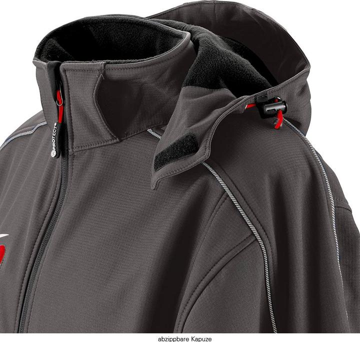 Actual product image BIG Arbeitsschutz Men's softshell jacket Montana grey size 2XL (XXL)