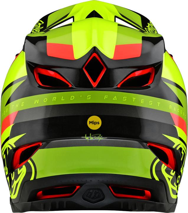 Produktbild Troy Lee Designs D4 Carbon MIPS Helm, Omega, black/yellow, XL | 60-61cm (60 - 61 cm)