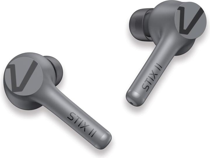 Image du produit veho Écouteurs STIX II sans fil véritable - Gris platine (ANC, 5 h, Sans fil)