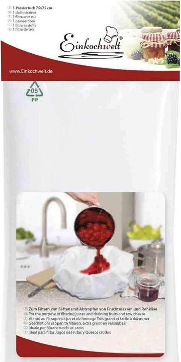 Immagine prodotto Einkochwelt Panni per lo screening (75 cm)